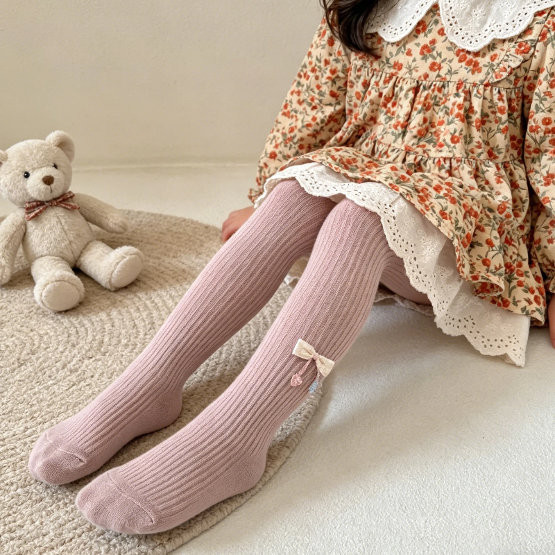 Lifestyle In Korean - Children Korean Ins Style Footed Tights