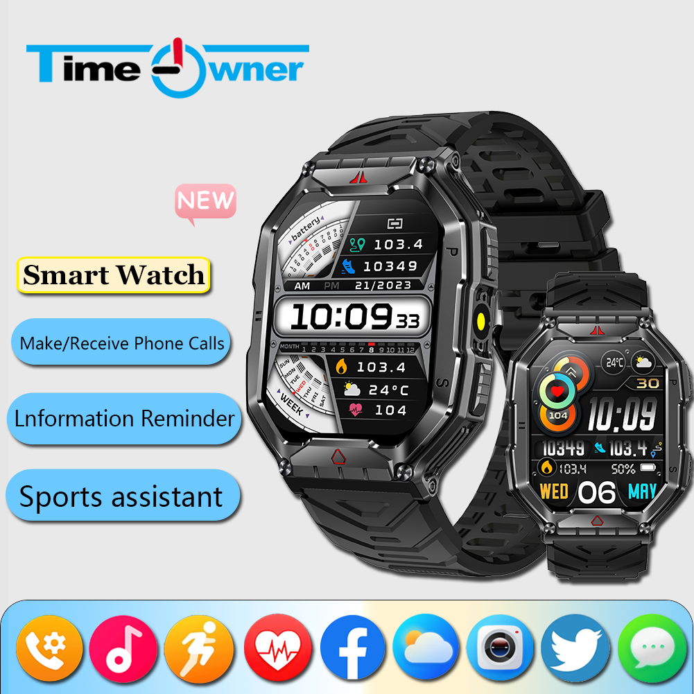 Korean Men Lifestyle - Time Owner Smart Watch 2024 Men