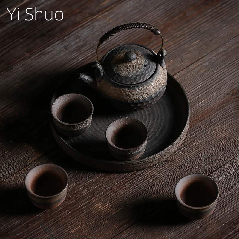Korean Tea Set - Japanese Crude Tao Yi Pot Four