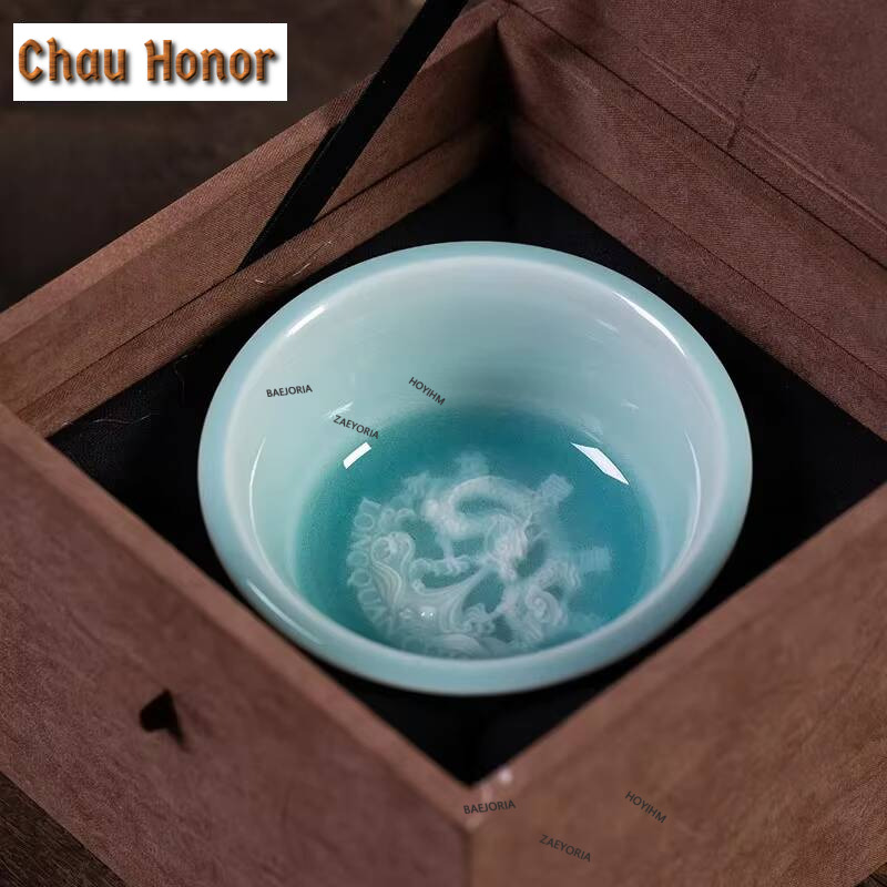 Celadon Ceramic Cup - 90ml High-end Longquan Celadon Teacup Famous