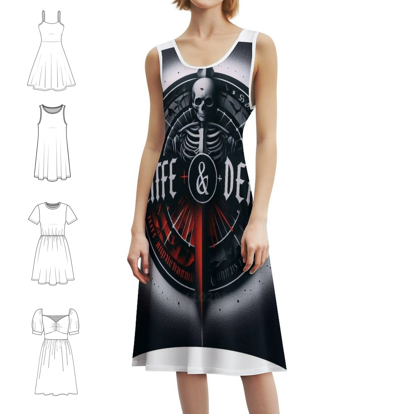 Korean Lifestyle - Death Korean Style Casual Dress For