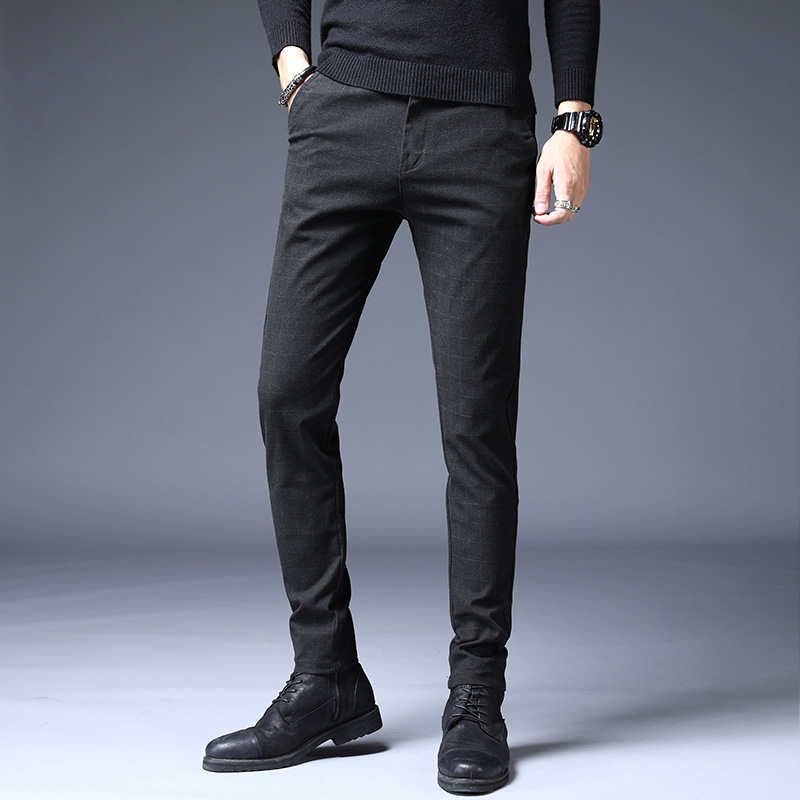 Spring Elastic Men's Casual Pa – Korean Men Lifestyle Bewertung und Preis