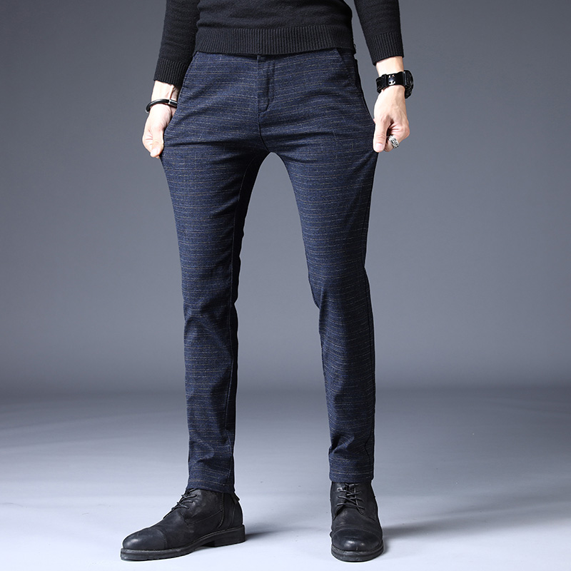 Spring Elastic Men's Casual Pa – Korean Men Lifestyle Bewertung und Preis