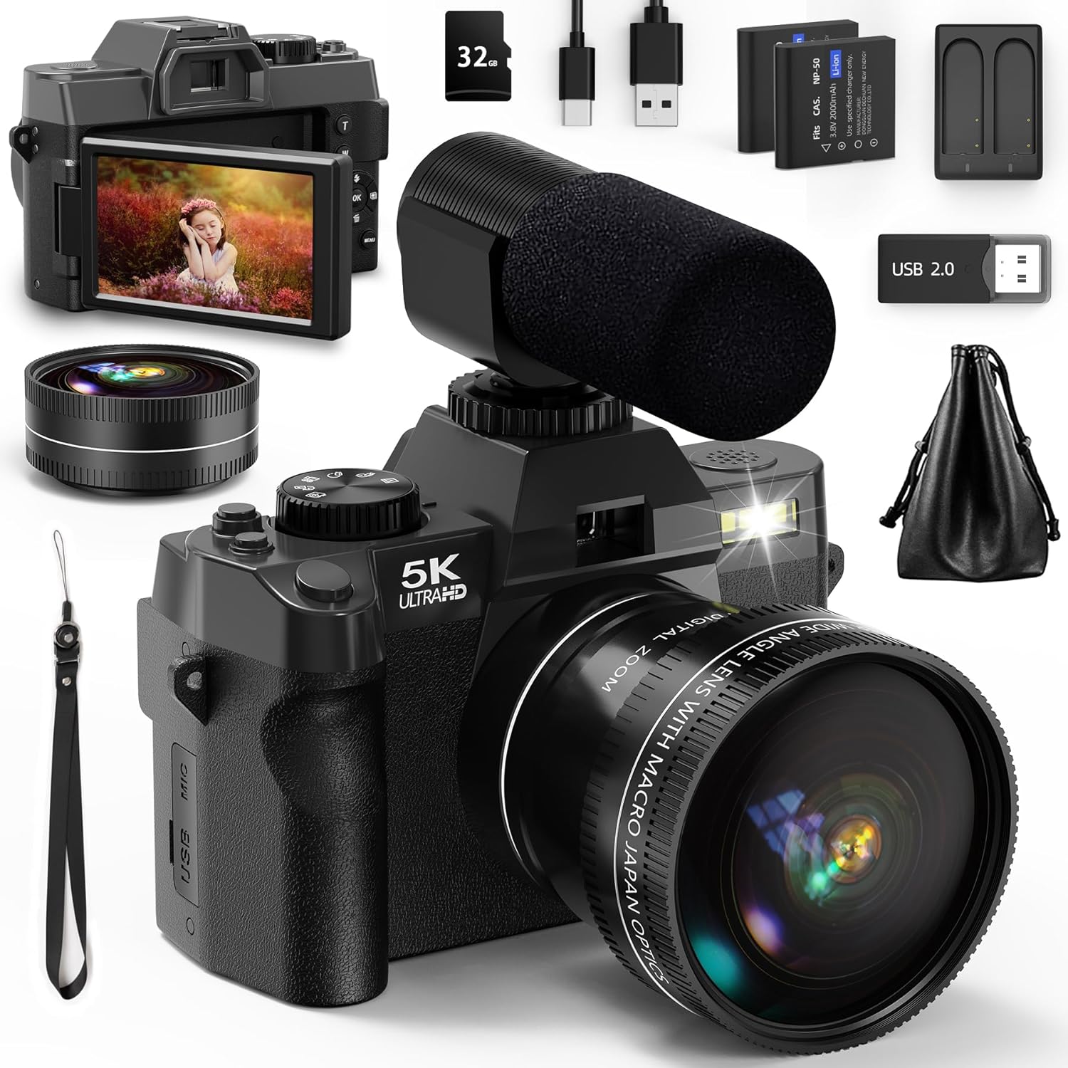 NBD 5K&48MP Digital Camera wit – Korean Lifestyle Video Bewertung und Preis