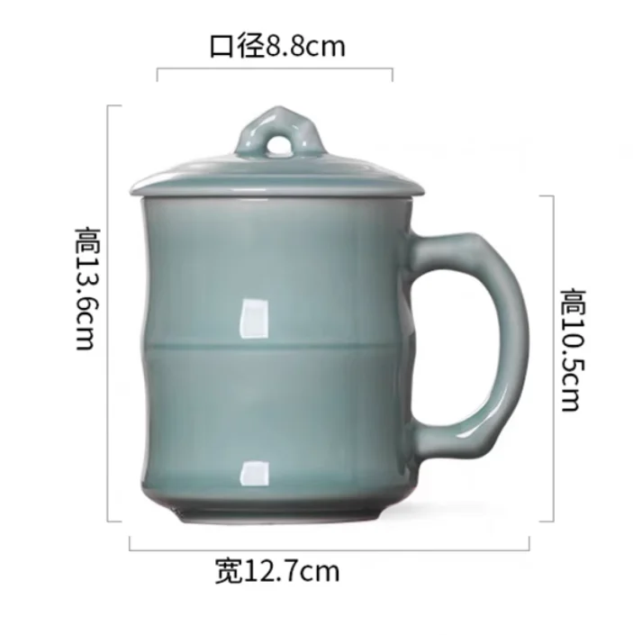 Celadon teacup with lid and ha – Celadon Ceramic Cup Bewertung und Preis
