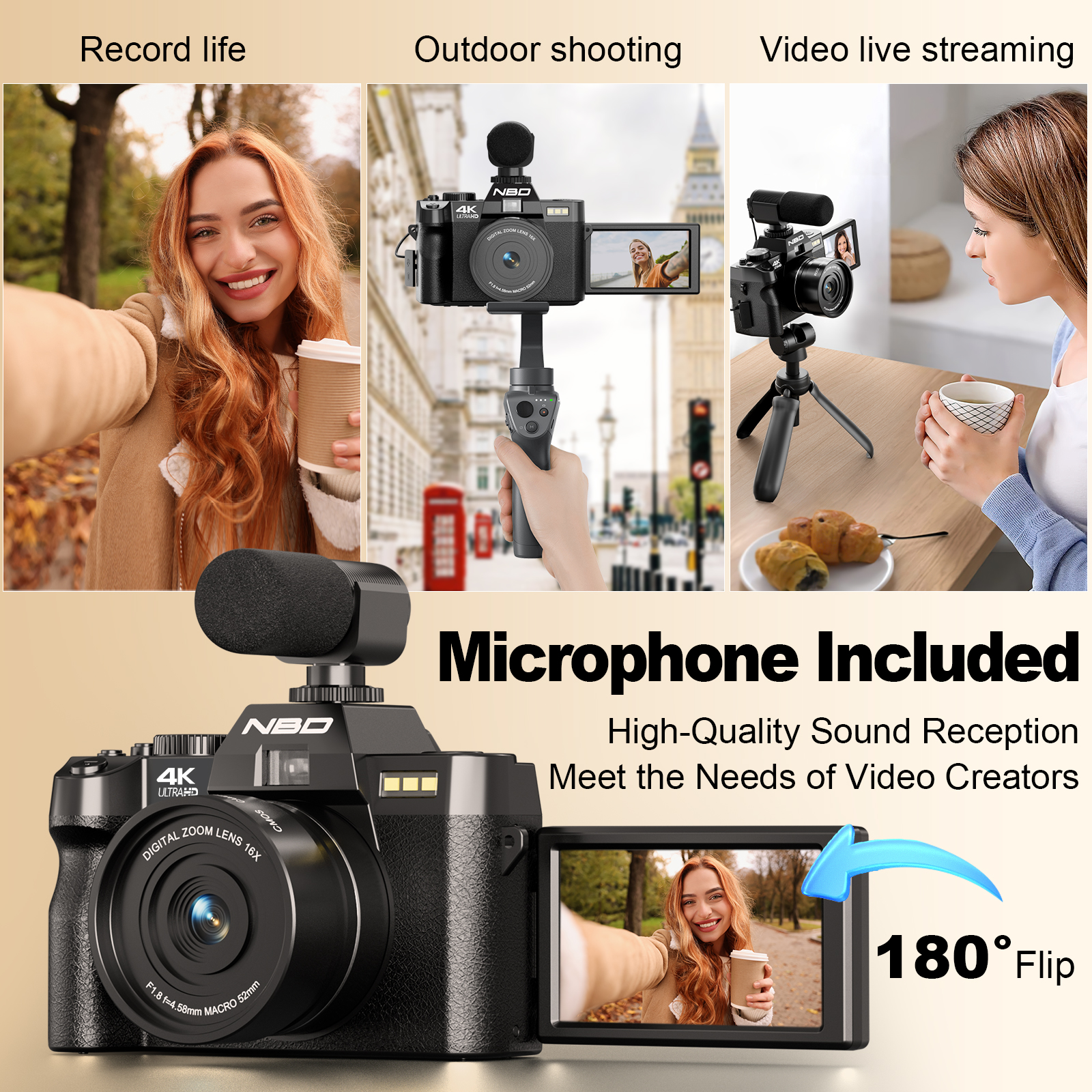 NBD S100F 48MP&4K Digital Came – Korean Lifestyle Youtubers Bewertung und Preis