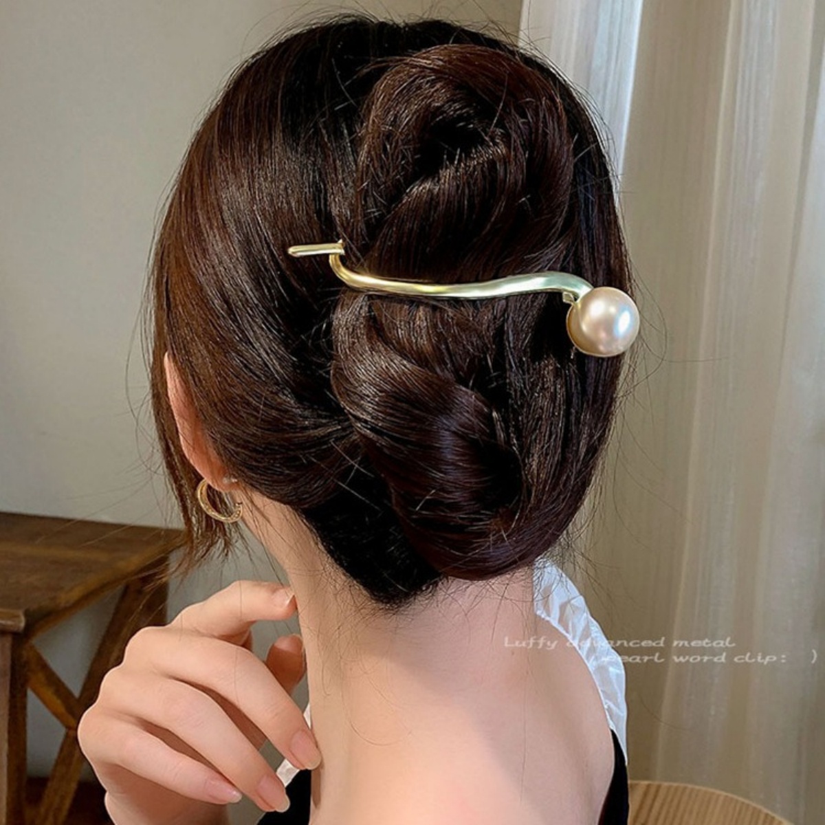 Elegant Glitter Pearl Hair Cli – Lifestyle In Korean Bewertung und Preis