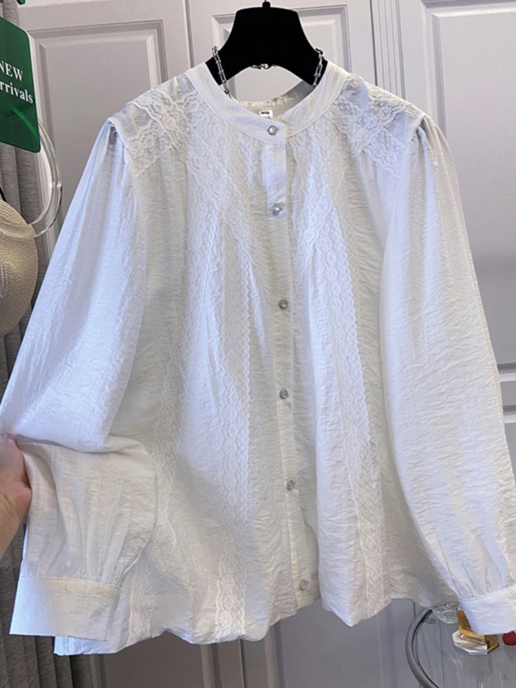 Oversize Spring Lace Round Nec – Korean Lifestyle Bewertung und Preis