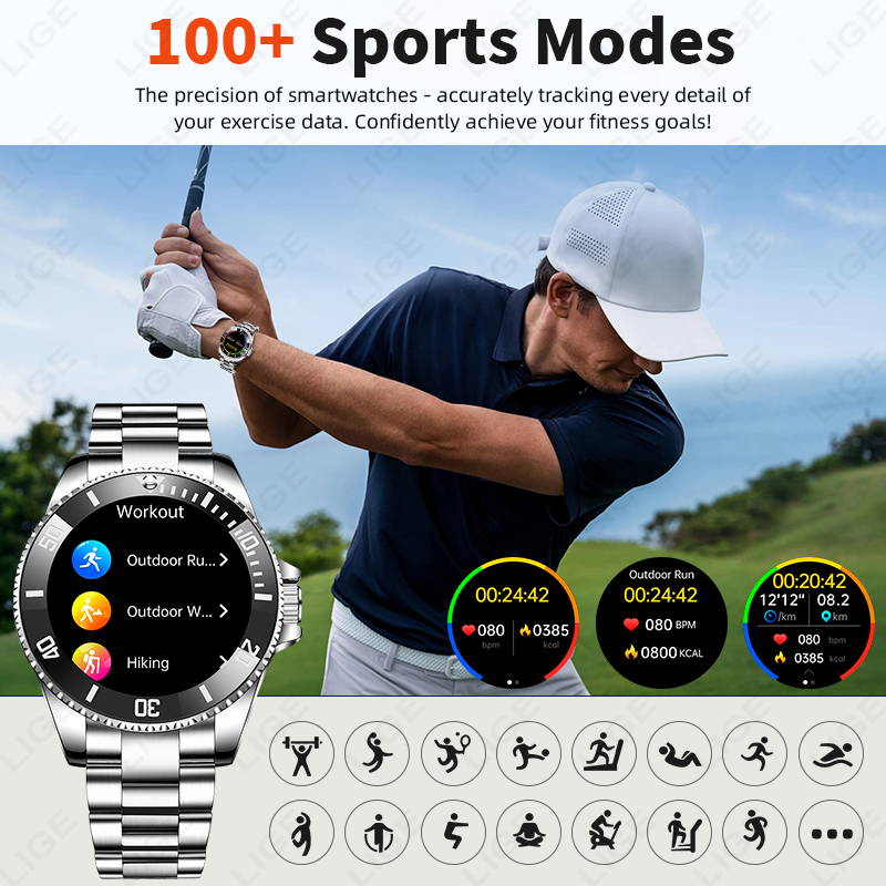 LIGE New Style Luxury Smart Wa – Korean Men Lifestyle Bewertung und Preis