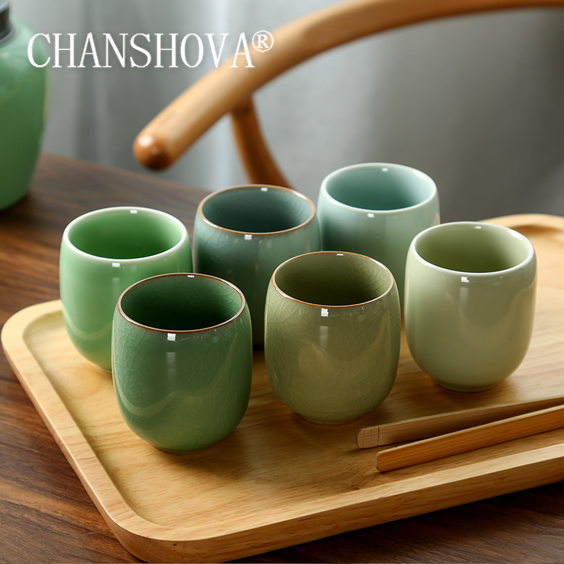 CHANSHOVA-Porcelain Tea Cup Se – Celadon Ceramic Cup Bewertung und Preis