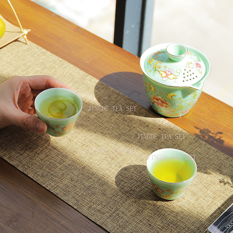 Celadon one pot two cups trave – Celadon Ceramic Cup Bewertung und Preis