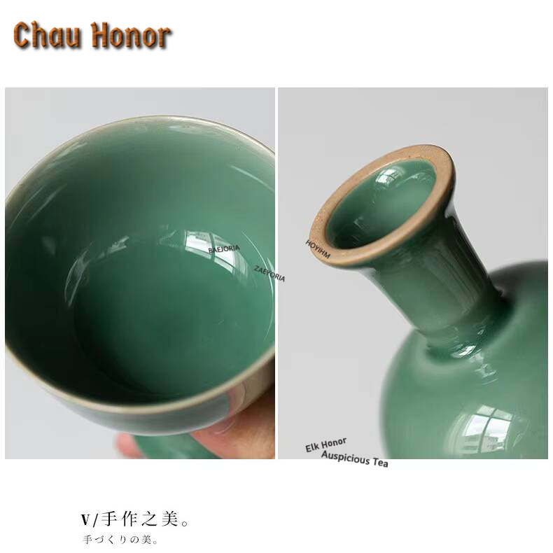 2pc/lot Yue Kiln Celadon High  – Celadon Ceramic Cup Bewertung und Preis