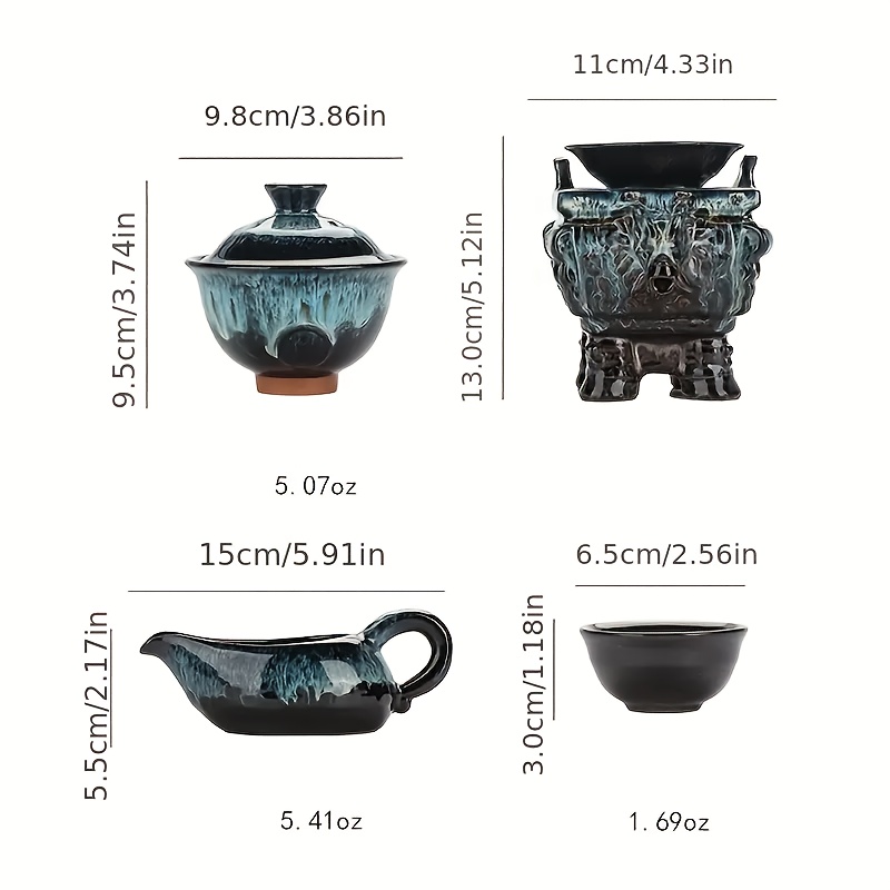 Imperial Dragon Tripod Ceramic – Korean Tea Set Bewertung und Preis