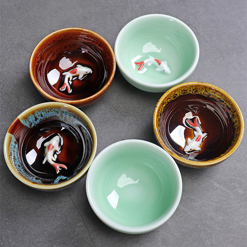 Celadon Fish Cute Teacup, Chin – Celadon Ceramic Cup Bewertung und Preis
